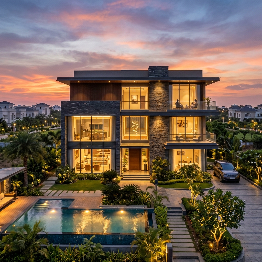 Luxury Villa Background